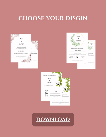 Simple Wedding Invitations – Effortless, Elegant, and Timeless